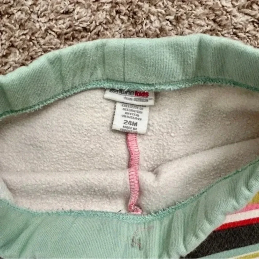 Genuine Kids from OshKosh Baby I Striped Hoodie Pants Outfit Set‎ I Size 24M EUC